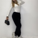 pantalone felpato con polsino cold